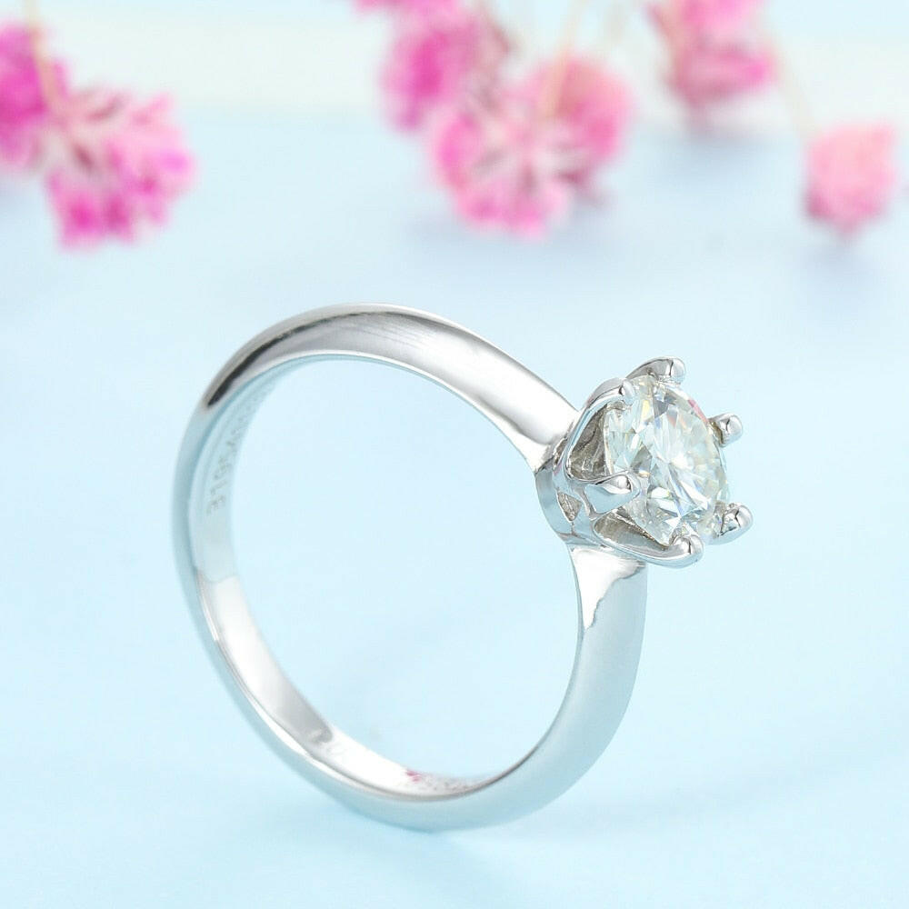 3.0 Ct Classic Round Cut Diamond Engagement Ring-Evani Naomi Jewelry