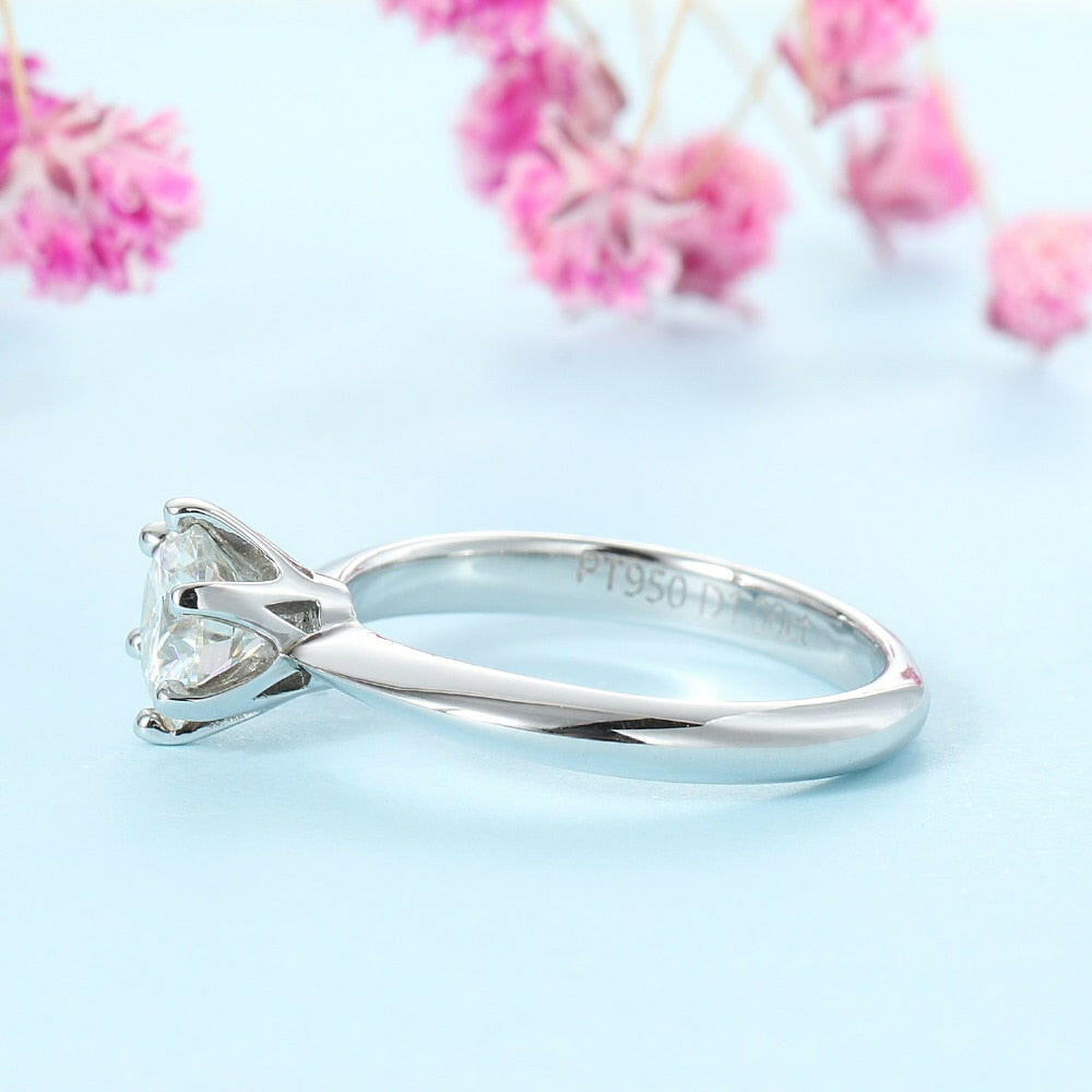 3.0 Ct Classic Round Cut Diamond Engagement Ring-Evani Naomi Jewelry