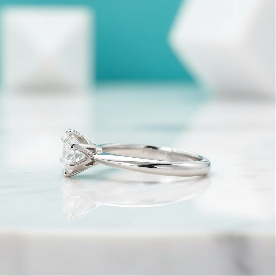 3.0 Ct Classic Round Cut Diamond Engagement Ring-Evani Jewelry