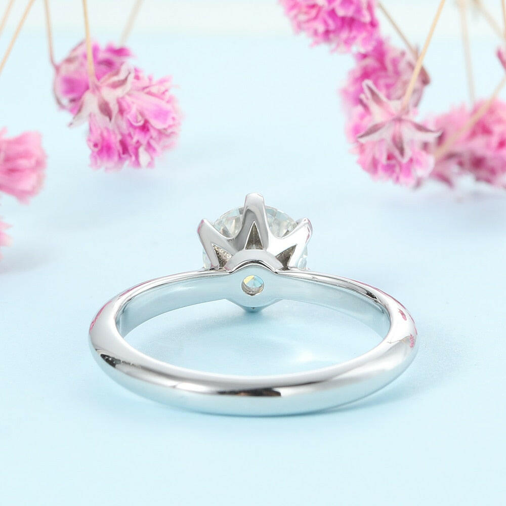 3.0 Ct Classic Round Cut Diamond Engagement Ring-Evani Naomi Jewelry