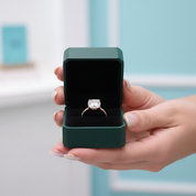 3.0 Ct Cushion Cut 14k Gold Engagement Ring