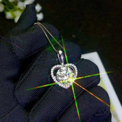 3.0 Ct Diamond Heart Shape Pendant Necklace-Evani Naomi Jewelry