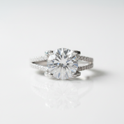 3.0 Ct Diamond Option Split Shank Engagement Ring