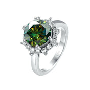 3.0 Ct Flower Shaped Diamond Engagement Ring-Evani Naomi Jewelry