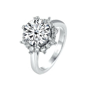 3.0 Ct Flower Shaped Diamond Engagement Ring-Evani Naomi Jewelry