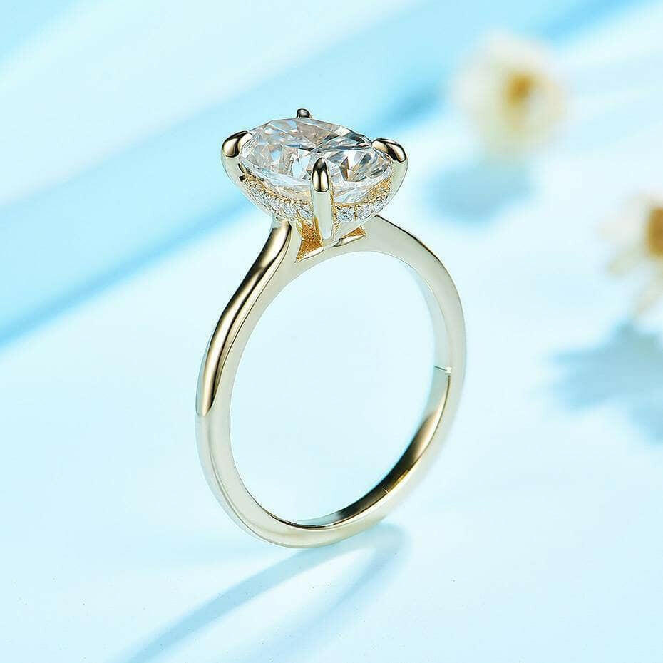 3.0 Ct Oval Cut Diamond Engagement Ring-Evani Naomi Jewelry