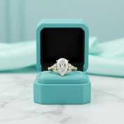3.0 Ct Pear Cut Diamond Engagement Ring-Evani Jewelry