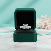 3.0 Ct Princess Cut Diamond Option Channel Setting Engagement Ring - Evani Naomi Jewelry