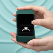 3.0 Ct Princess Cut Diamond Option Channel Setting Engagement Ring - Evani Naomi Jewelry