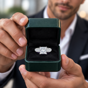 3.0 Ct Princess Cut Diamond Option Channel Setting Engagement Ring