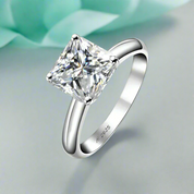 3.0 Ct Princess Cut Diamond Classic Solitaire Engagement Ring-Evani Naomi Jewelry