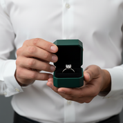 3.0 Ct Princess Cut Diamond Option Classic Solitaire Engagement Ring - Evani Naomi Jewelry