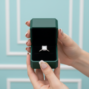 3.0 Ct Princess Cut Diamond Option Classic Solitaire Engagement Ring - Evani Naomi Jewelry