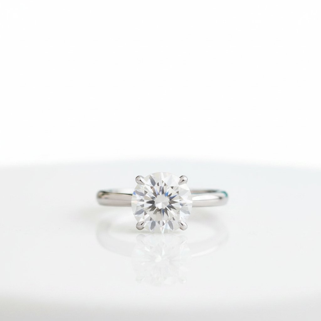 3.0 Ct Round Brilliant Cut Diamond Option Classic Engagement Ring