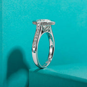 3.0 Ct Round Cut Diamond Bezel Engagement Ring-Evani Naomi Jewelry