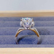 3.0 Ct Round Cut Diamond Blossom Bud Engagement Ring-Evani Naomi Jewelry