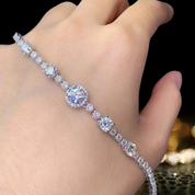 3.0 Ct Round Cut Diamond Bracelet-Evani Naomi Jewelry