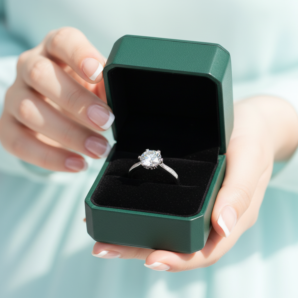 3.0 Ct Round Cut Diamond Option Channel Engagement Ring