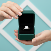 3.0 Ct Round Cut Diamond Option Cow Head Engagement Ring - Evani Naomi Jewelry