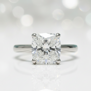 3.0 Ct Round Cut Diamond Option Cow Head Engagement Ring - Evani Naomi Jewelry