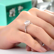 3.0 Ct Round Cut Diamond Engagement Ring-Evani Naomi Jewelry