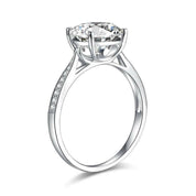 3.0 Ct Round Cut Diamond Engagement Ring-Evani Naomi Jewelry