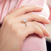 3.0 Ct Round Cut Diamond Engagement Ring-Evani Naomi Jewelry
