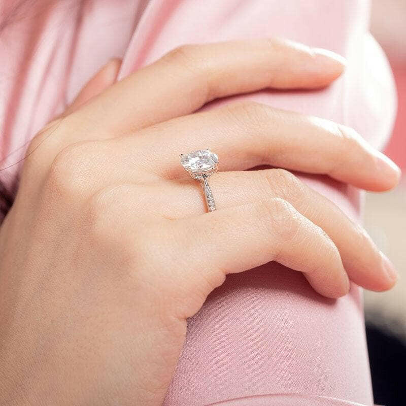 3.0 Ct Round Cut Diamond Engagement Ring-Evani Naomi Jewelry