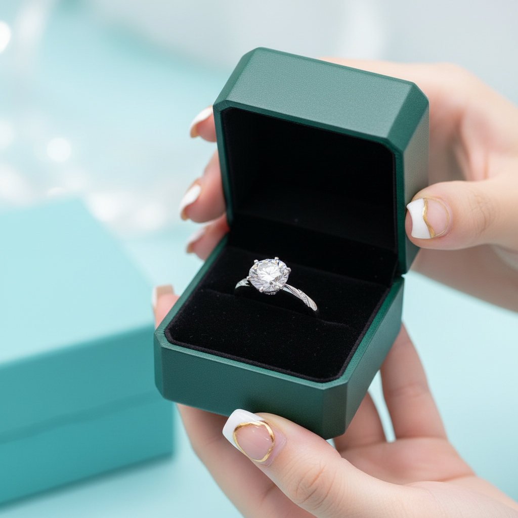 3.0 Ct Round Cut Diamond Option Engagement Ring