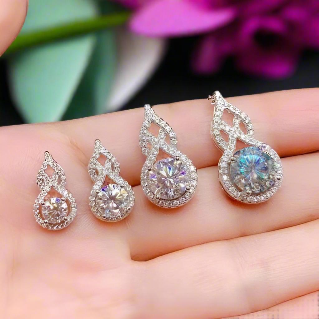 3.0 Ct Round Cut Diamond Necklace-Evani Naomi Jewelry