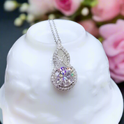 3.0 Ct Round Cut Diamond Necklace-Evani Naomi Jewelry
