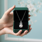 3.0 Ct Round Cut Diamond Option Necklace
