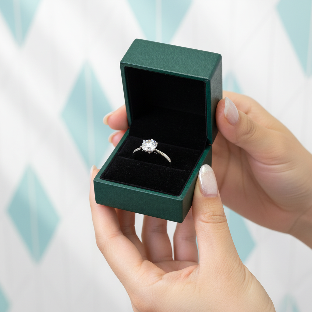 3.0 Ct Round Cut Diamond Option Solitaire Engagement Ring