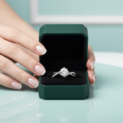 3.0 Ct Round Cut Diamond Option Twisted Bypass Pave Engagement Ring - Evani Naomi Jewelry