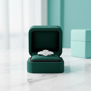 3.0 Ct Round Cut Five Diamond Option Engagement Ring - Evani Naomi Jewelry