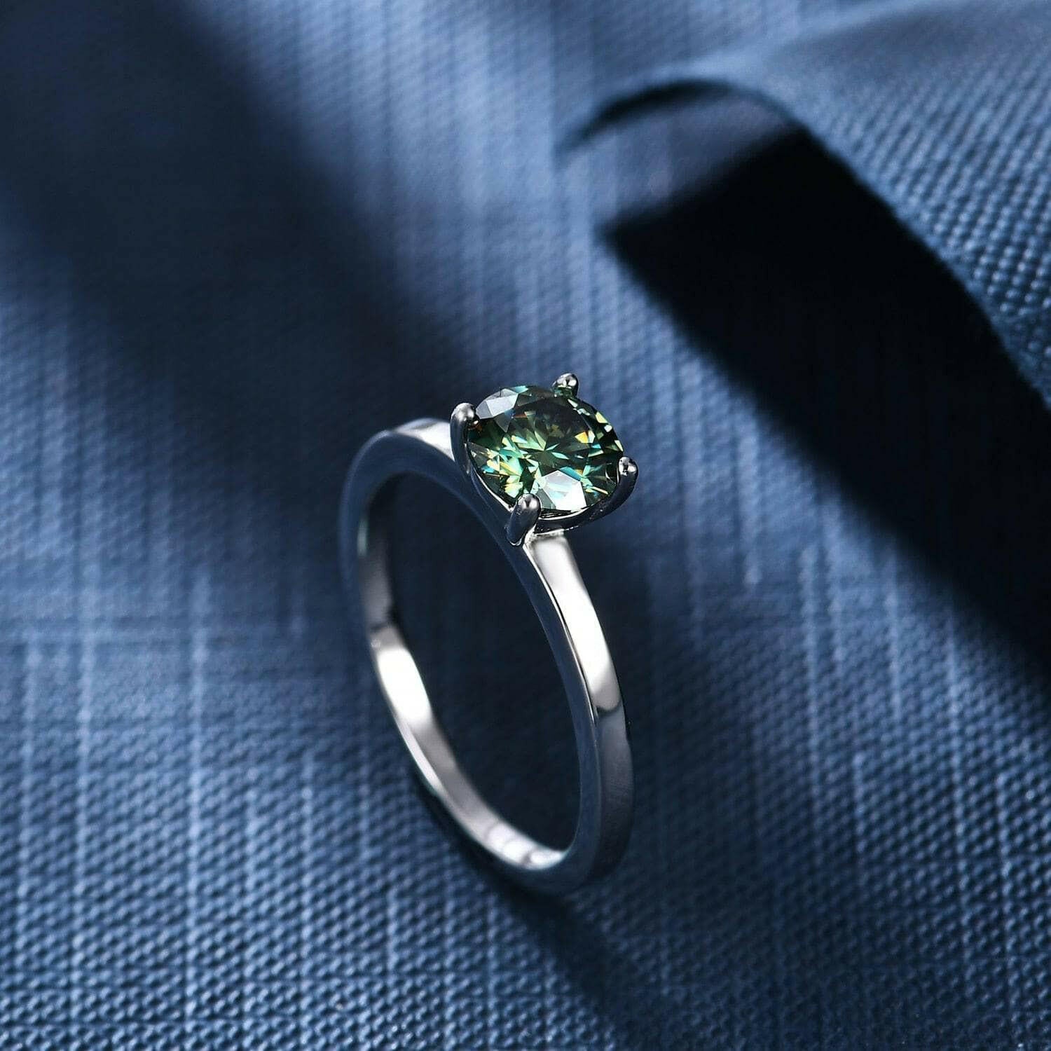 3.0 Ct Round Cut Solitaire Engagement Ring-Evani Naomi Jewelry