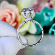 3.0 Ct Round Diamond Bouquet Engagement Ring-Evani Naomi Jewelry