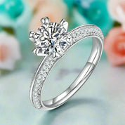 3.0 Ct Round Diamond Engagement Ring-Evani Naomi Jewelry