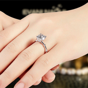 3.0 Ct Round Diamond Solitaire Engagement Ring-Evani Naomi Jewelry
