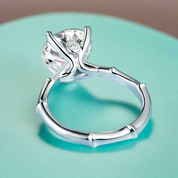 3.0 Ct Round Diamond Solitaire Engagement Ring-Evani Naomi Jewelry