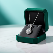 3.0 Ct Round Diamond OptionWaterdrop Style Pendant Necklace