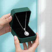 3.0 Ct Round Diamond Option Waterdrop Style Pendant Necklace