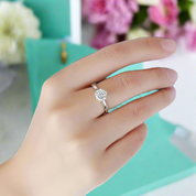 3.0 Ct Round Elegant Solitaire Engagement Ring-Evani Naomi Jewelry