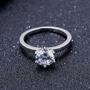 3.0 Ct Round Elegant Solitaire Engagement Ring-Evani Naomi Jewelry