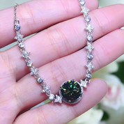 3.0 Ct Round Green Diamond Bracelet-Evani Naomi Jewelry
