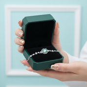 3.0 Ct Round Green Diamond Option Bracelet