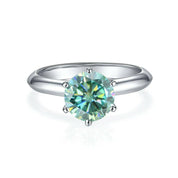 3.0 Ct Round Solitaire Diamond Engagement Ring-Evani Naomi Jewelry