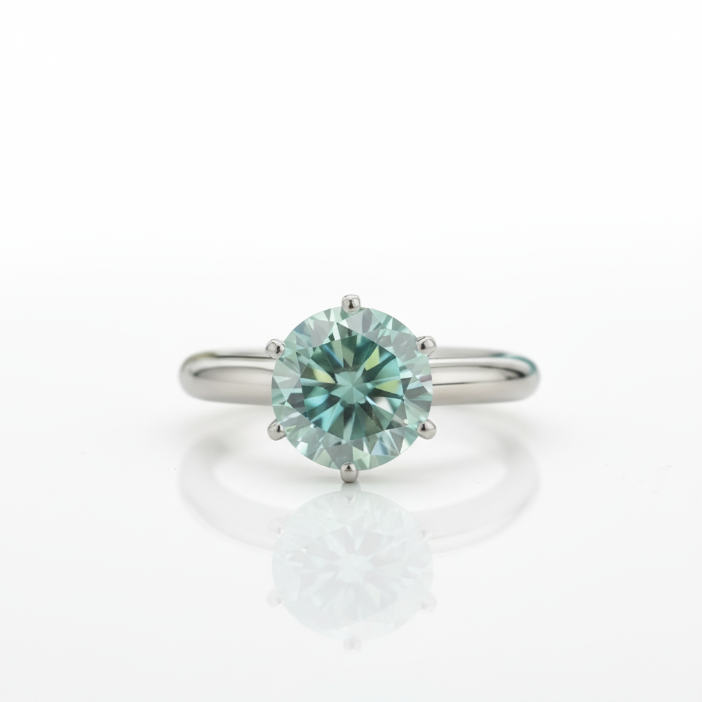 3.0 Ct Round Solitaire Diamond Option Engagement Ring - Evani Naomi Jewelry