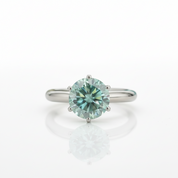3.0 Ct Round Solitaire Diamond Option Engagement Ring - Evani Naomi Jewelry