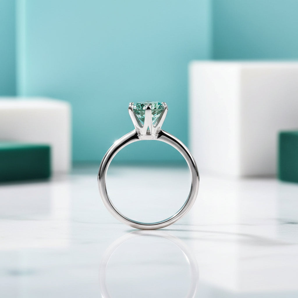 3.0 Ct Round Solitaire Diamond Engagement Ring-Evani Jewelry